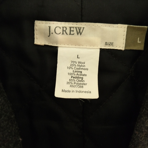 J.Crew wool blend coat w Thinsulate, wmns sz L - Picture 5 of 8
